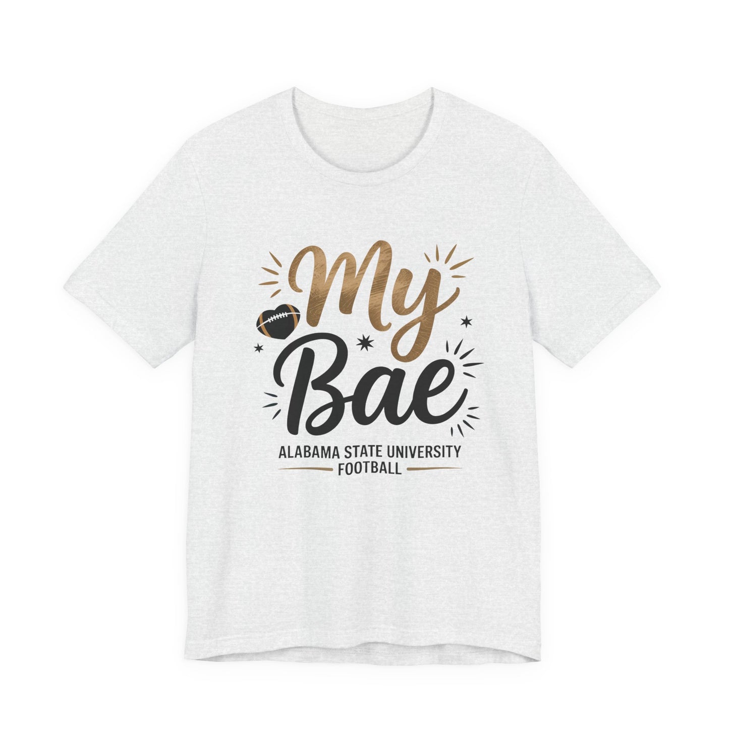 My Bae Unisex Jersey Tee - Cute Casual Shirt for Sports Fans, Gift for Game Day, Fun Football Apparel, College Team Support, Everyday Wear