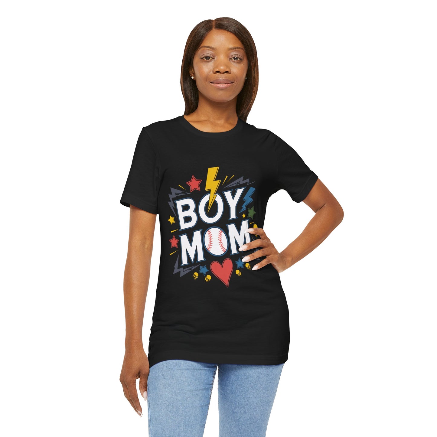 BOY MOM Unisex Garment-Dyed T-shirt