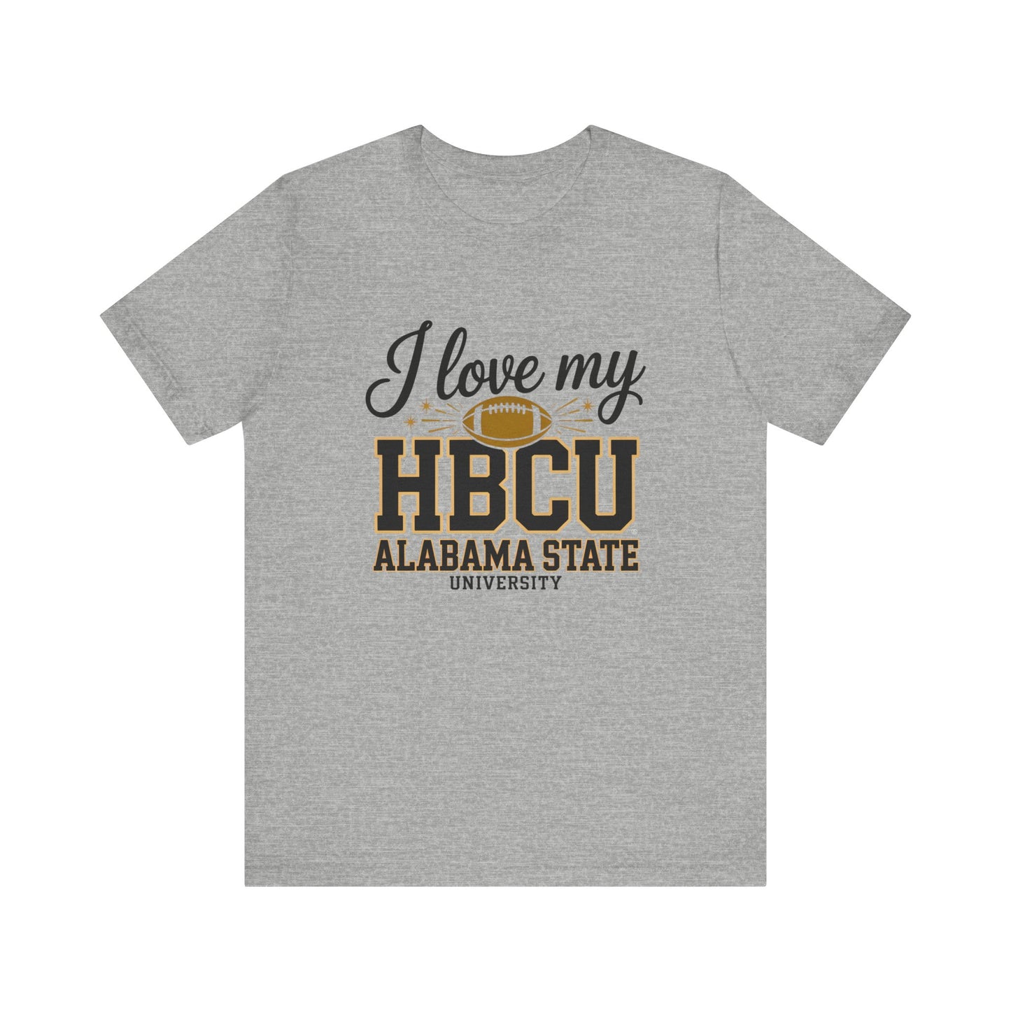 HBCU Love Tee, Unisex Short Sleeve T-Shirt, College Football Gear, Gift for Students, Fan Apparel, Black History Month Clothing