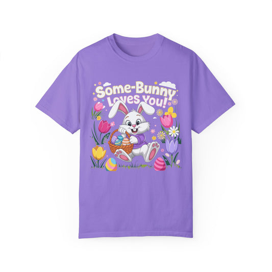 Easter Bunny Love T-Shirt | Unisex Garment-Dyed Tee for Spring Celebrations