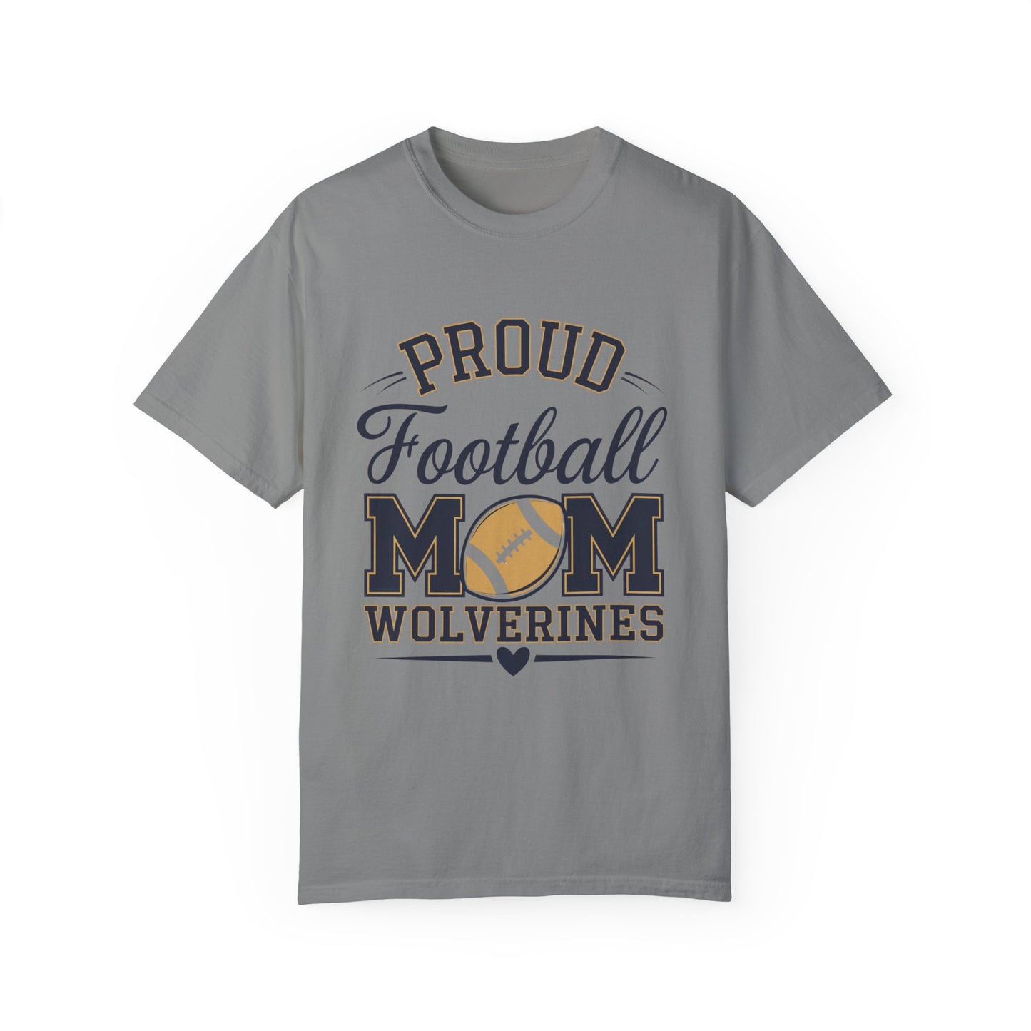 Football Mom Garment-Dyed T-shirt - Spirited Proud Fan Tee