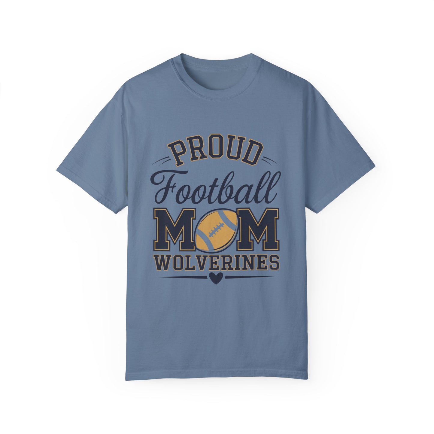 Football Mom Garment-Dyed T-shirt - Spirited Proud Fan Tee