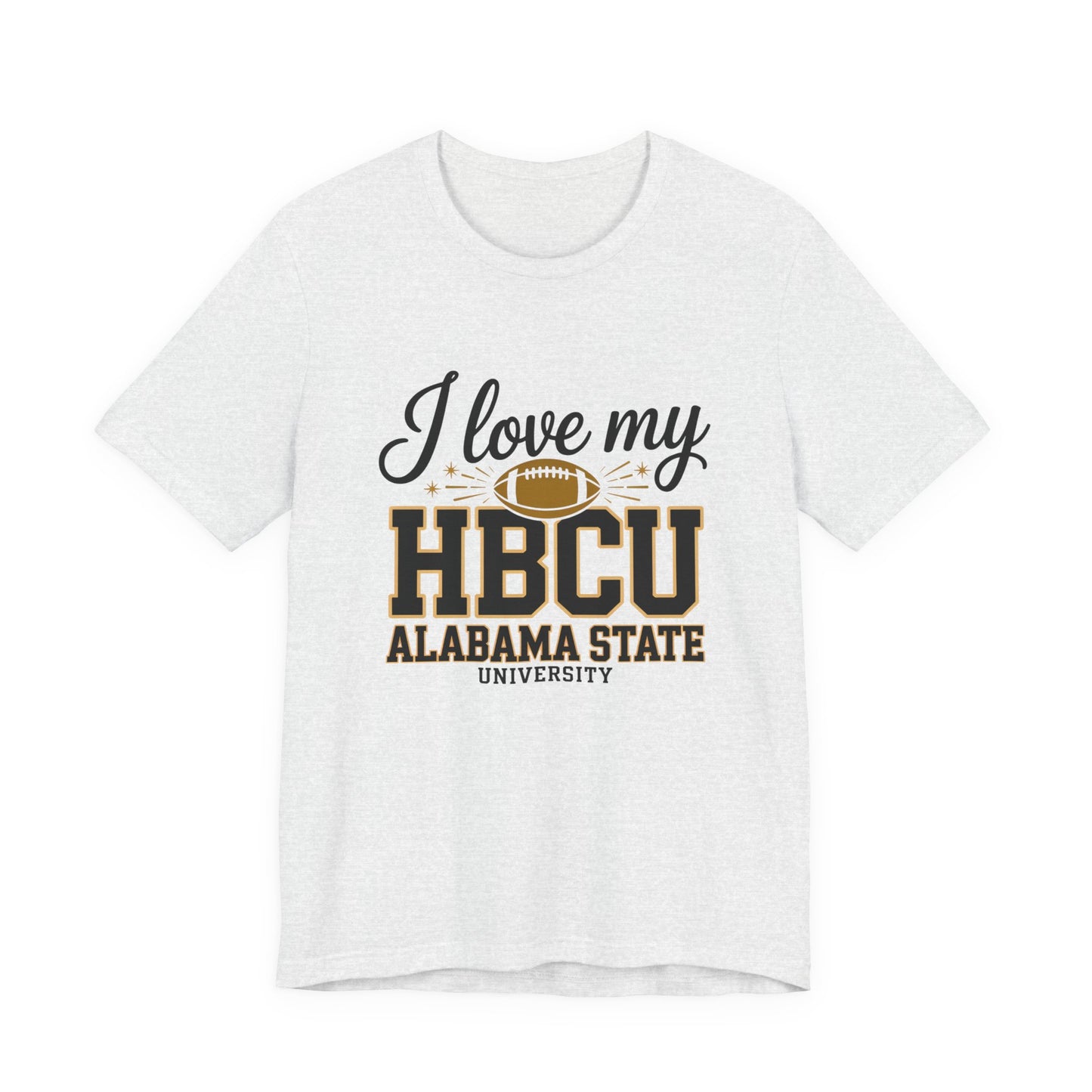 HBCU Love Tee, Unisex Short Sleeve T-Shirt, College Football Gear, Gift for Students, Fan Apparel, Black History Month Clothing