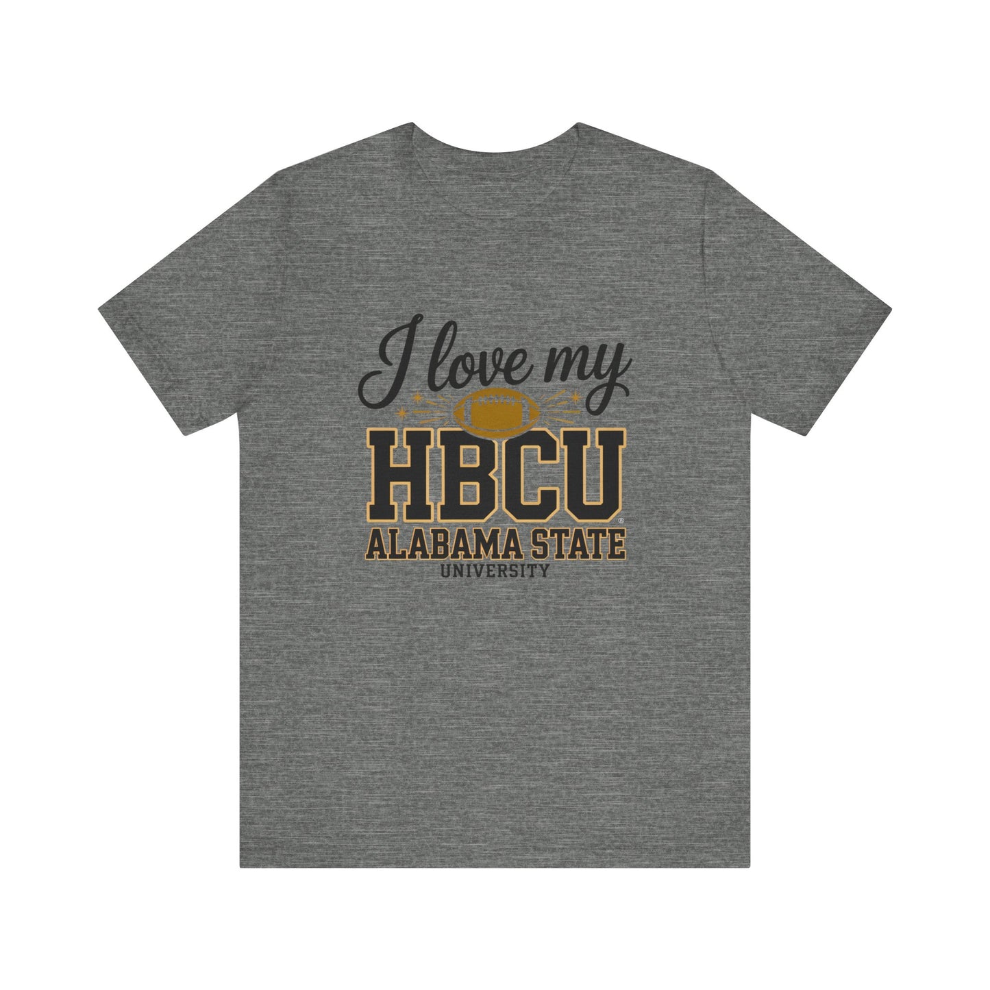 HBCU Love Tee, Unisex Short Sleeve T-Shirt, College Football Gear, Gift for Students, Fan Apparel, Black History Month Clothing