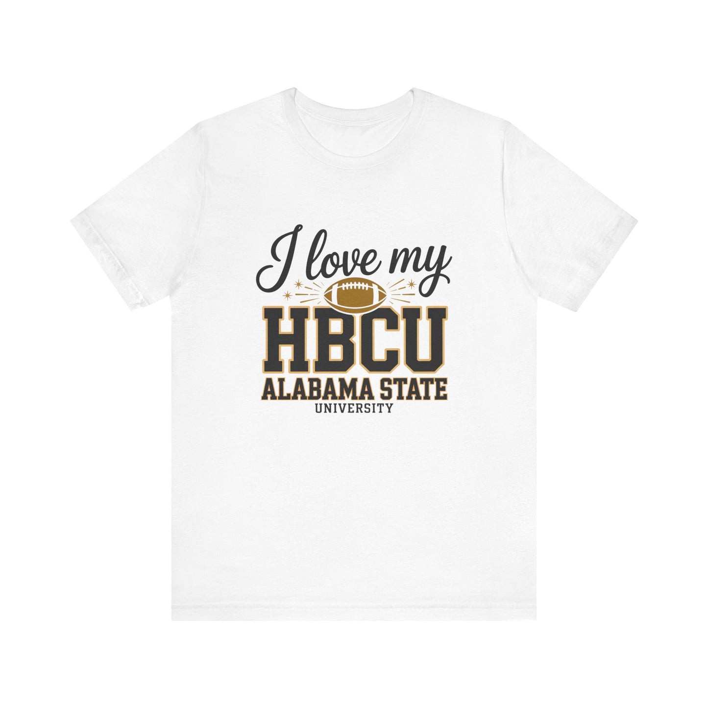 HBCU Love Tee, Unisex Short Sleeve T-Shirt, College Football Gear, Gift for Students, Fan Apparel, Black History Month Clothing
