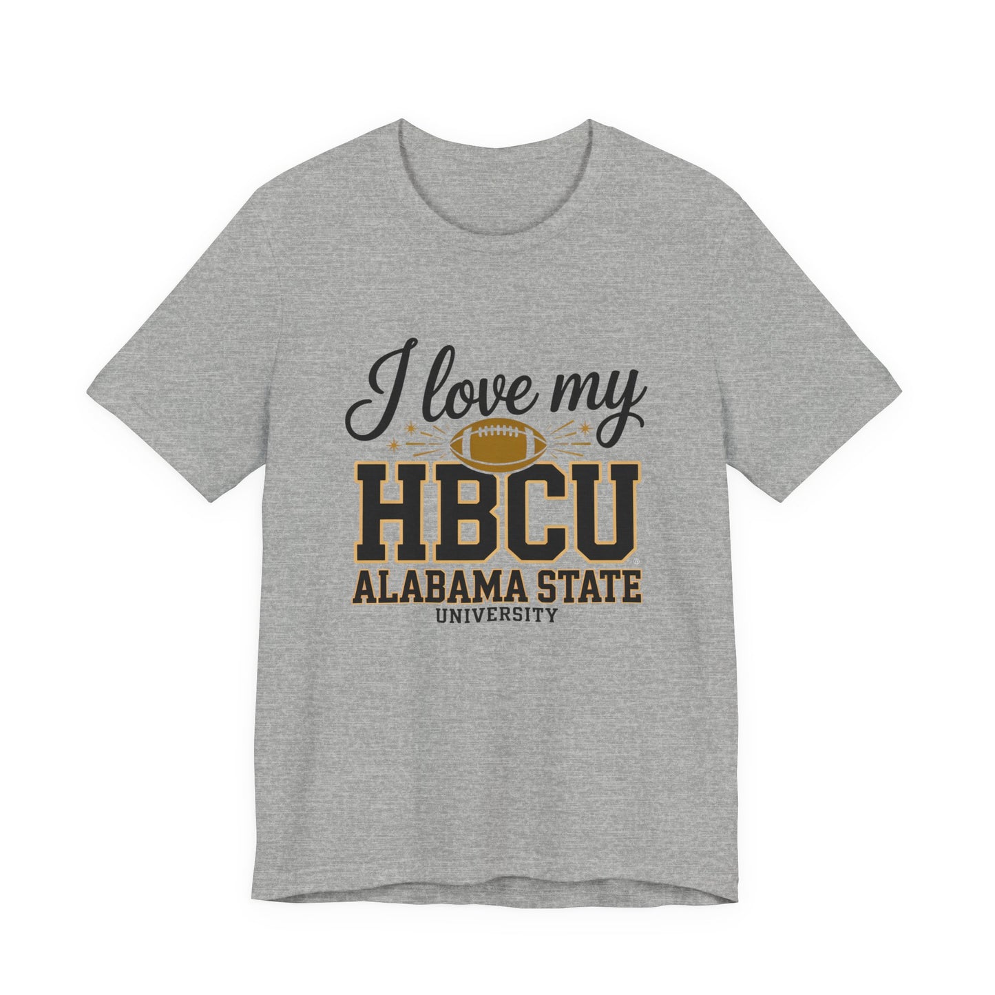 HBCU Love Tee, Unisex Short Sleeve T-Shirt, College Football Gear, Gift for Students, Fan Apparel, Black History Month Clothing