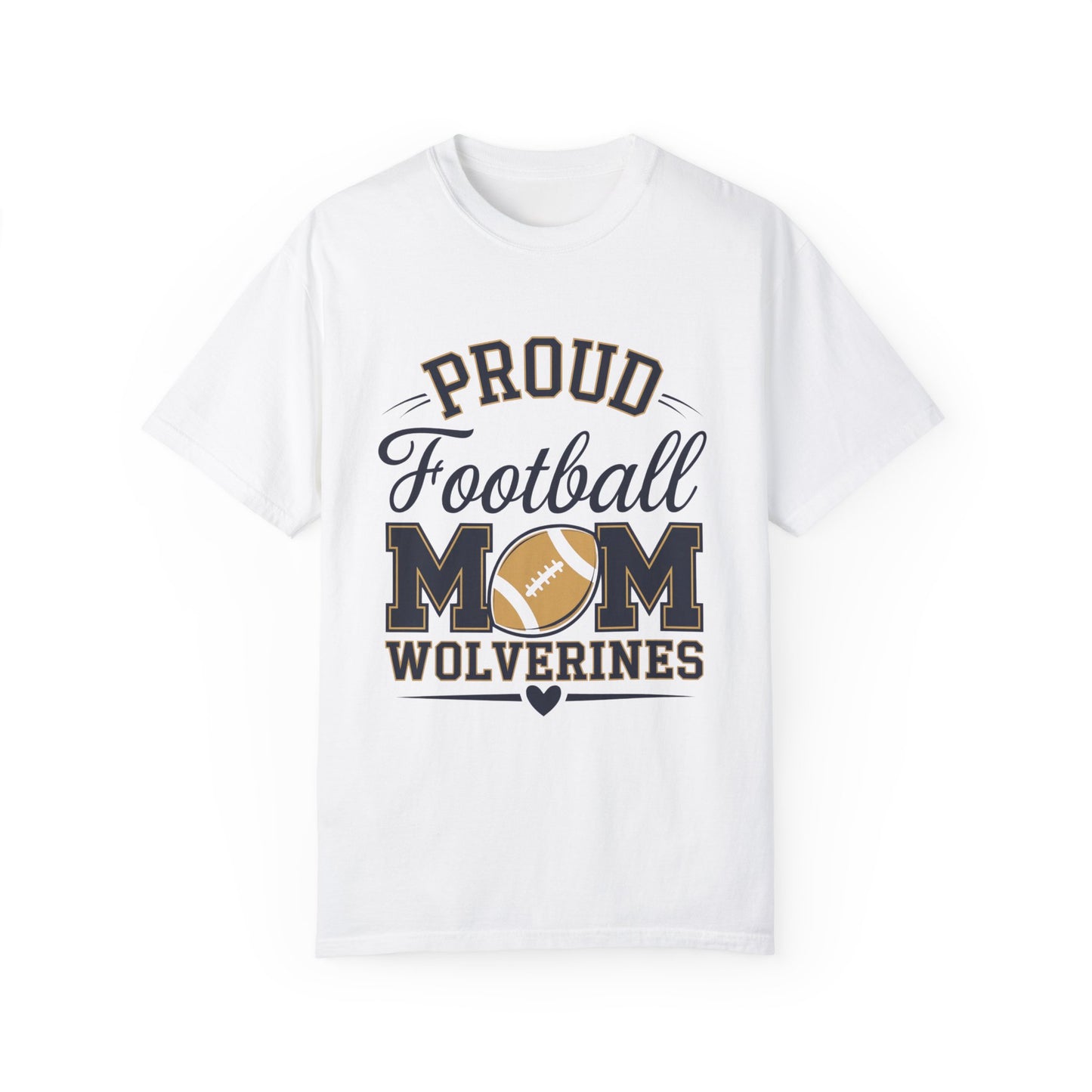 Football Mom Garment-Dyed T-shirt - Spirited Proud Fan Tee