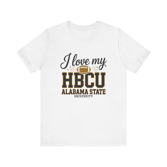HBCU Love Tee, Unisex Short Sleeve T-Shirt, College Football Gear, Gift for Students, Fan Apparel, Black History Month Clothing