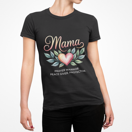 Mama Heart Floral Tee | Gift for Moms, Mother's Day Shirt, Casual Wear, Gift for New Moms, Unisex T-Shirt