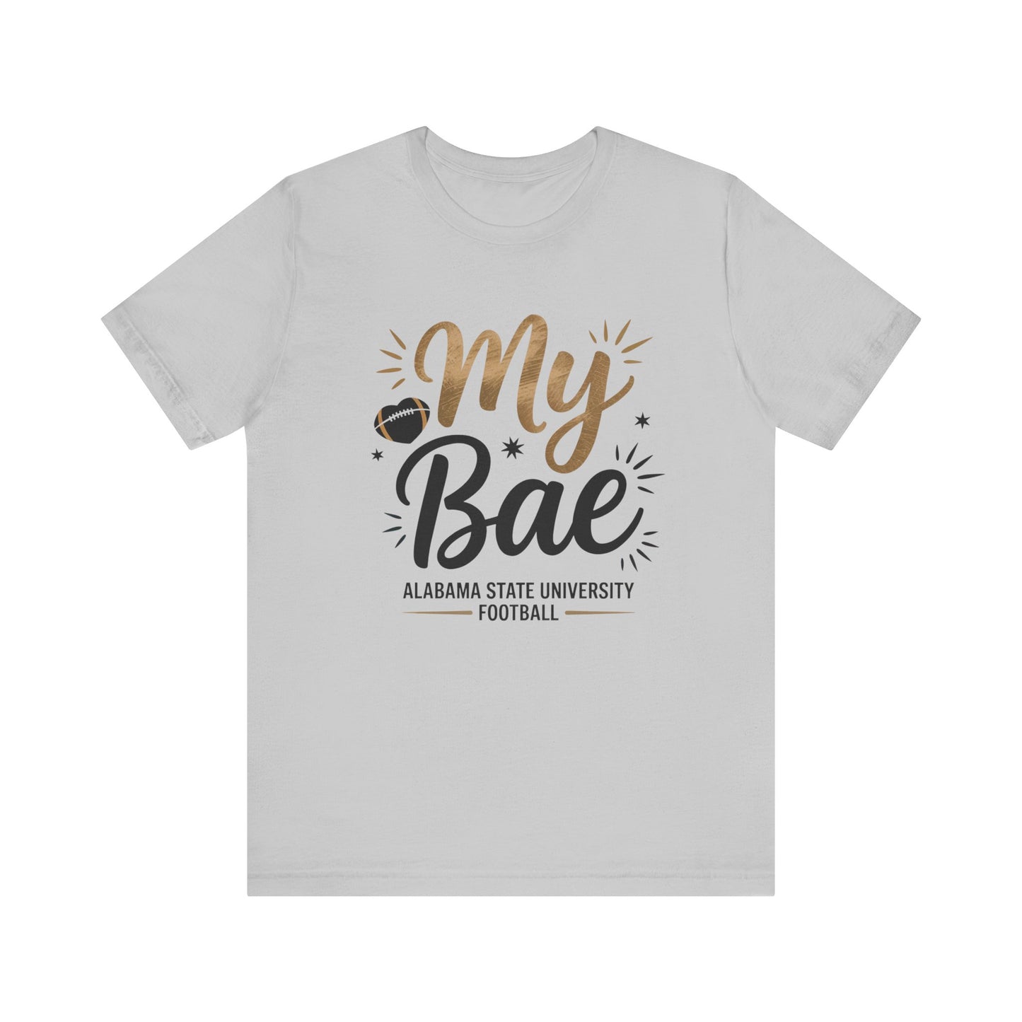 My Bae Unisex Jersey Tee - Cute Casual Shirt for Sports Fans, Gift for Game Day, Fun Football Apparel, College Team Support, Everyday Wear