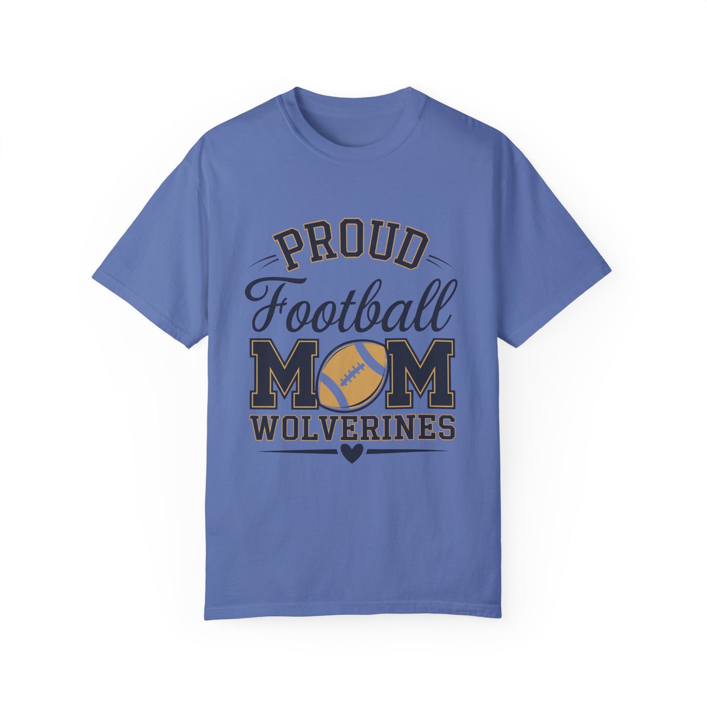 Football Mom Garment-Dyed T-shirt - Spirited Proud Fan Tee
