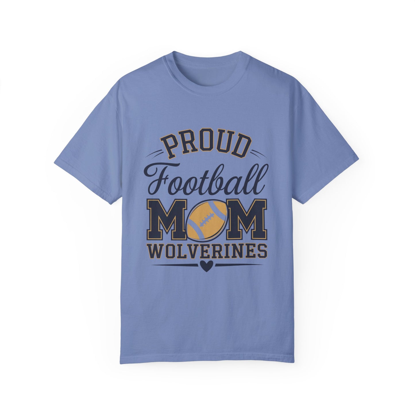 Football Mom Garment-Dyed T-shirt - Spirited Proud Fan Tee