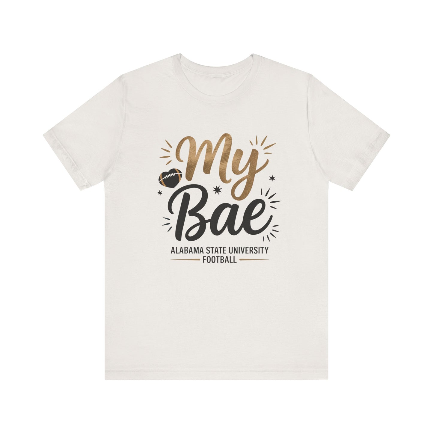My Bae Unisex Jersey Tee - Cute Casual Shirt for Sports Fans, Gift for Game Day, Fun Football Apparel, College Team Support, Everyday Wear