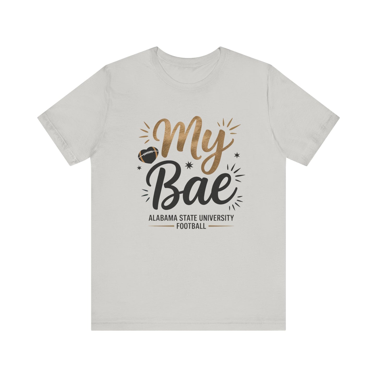 My Bae Unisex Jersey Tee - Cute Casual Shirt for Sports Fans, Gift for Game Day, Fun Football Apparel, College Team Support, Everyday Wear