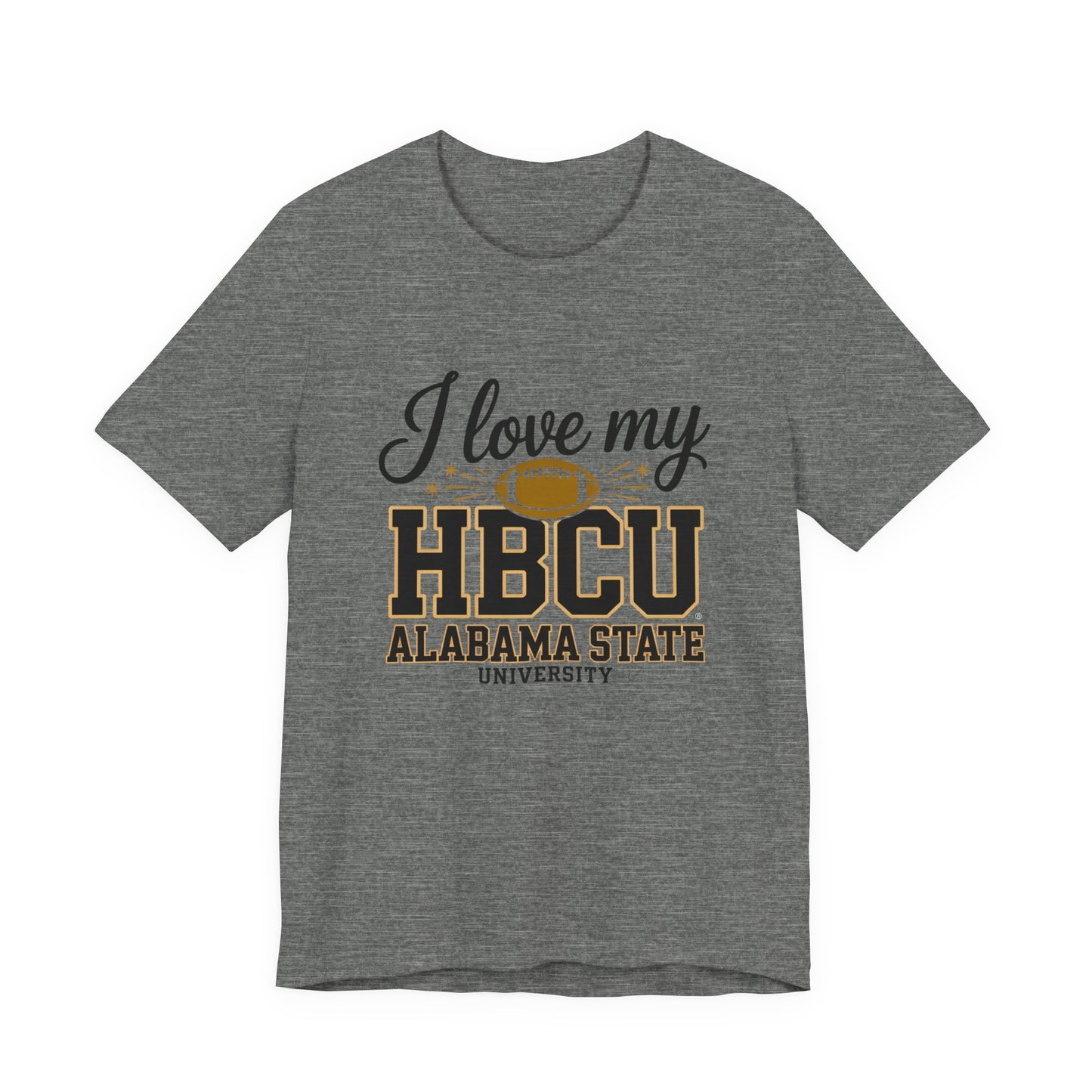 HBCU Love Tee, Unisex Short Sleeve T-Shirt, College Football Gear, Gift for Students, Fan Apparel, Black History Month Clothing