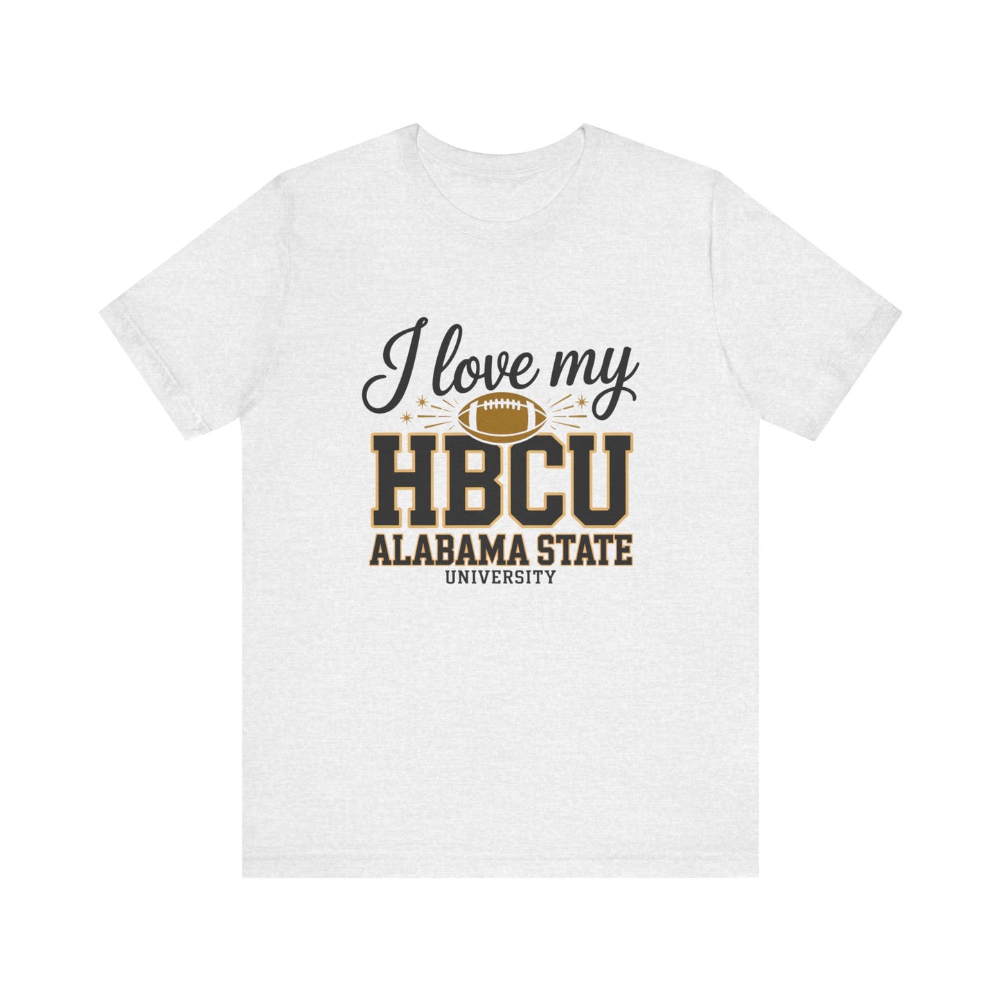 HBCU Love Tee, Unisex Short Sleeve T-Shirt, College Football Gear, Gift for Students, Fan Apparel, Black History Month Clothing