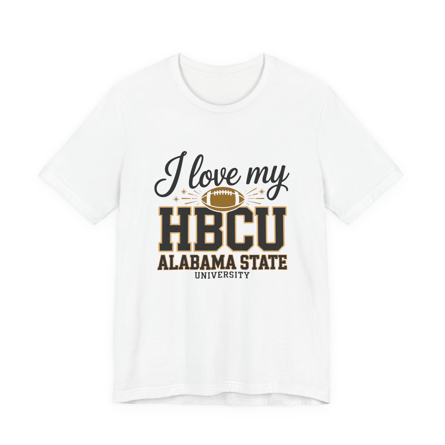 HBCU Love Tee, Unisex Short Sleeve T-Shirt, College Football Gear, Gift for Students, Fan Apparel, Black History Month Clothing